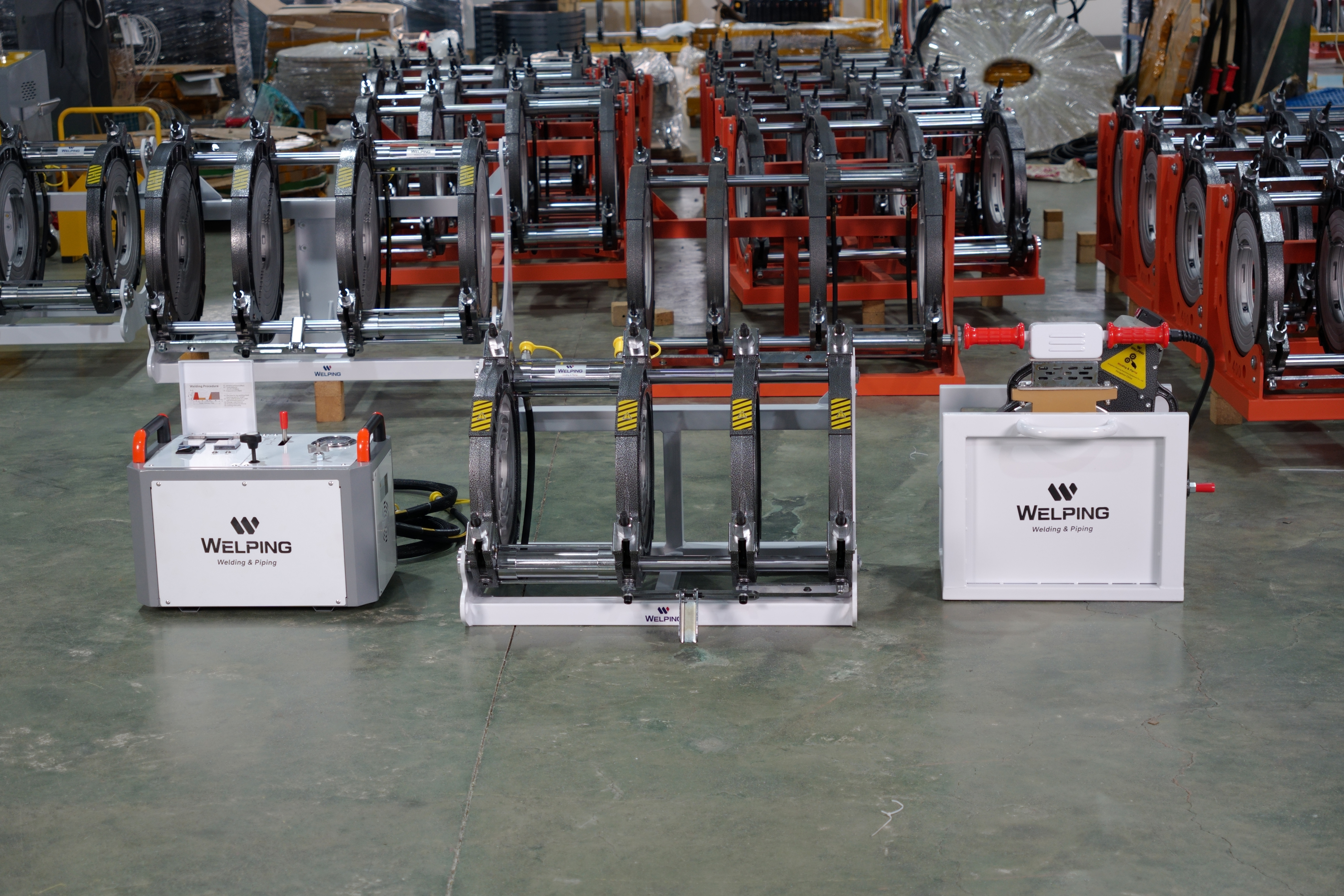 سلسلة متطورة HDPE أنابيب الاندماج آلة لحام WP355A PRO