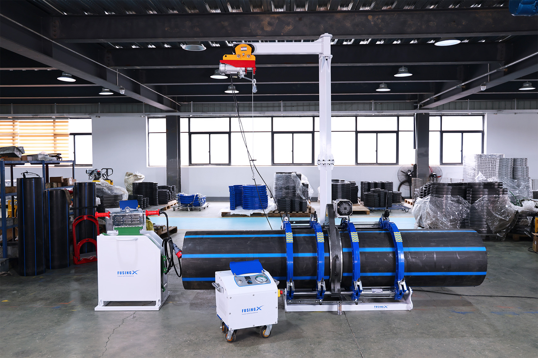 ما الذي تتضمنه آلة اللحام الانصهار المؤخرة الكاملة؟ مثال: FX630