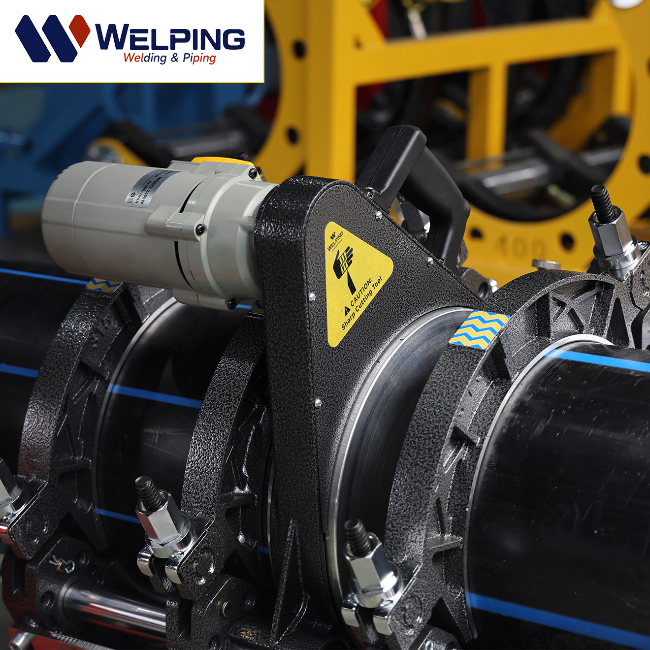 آلة دمج المؤخرة الهيدروليكية WP315A Max لأنابيب HDPE