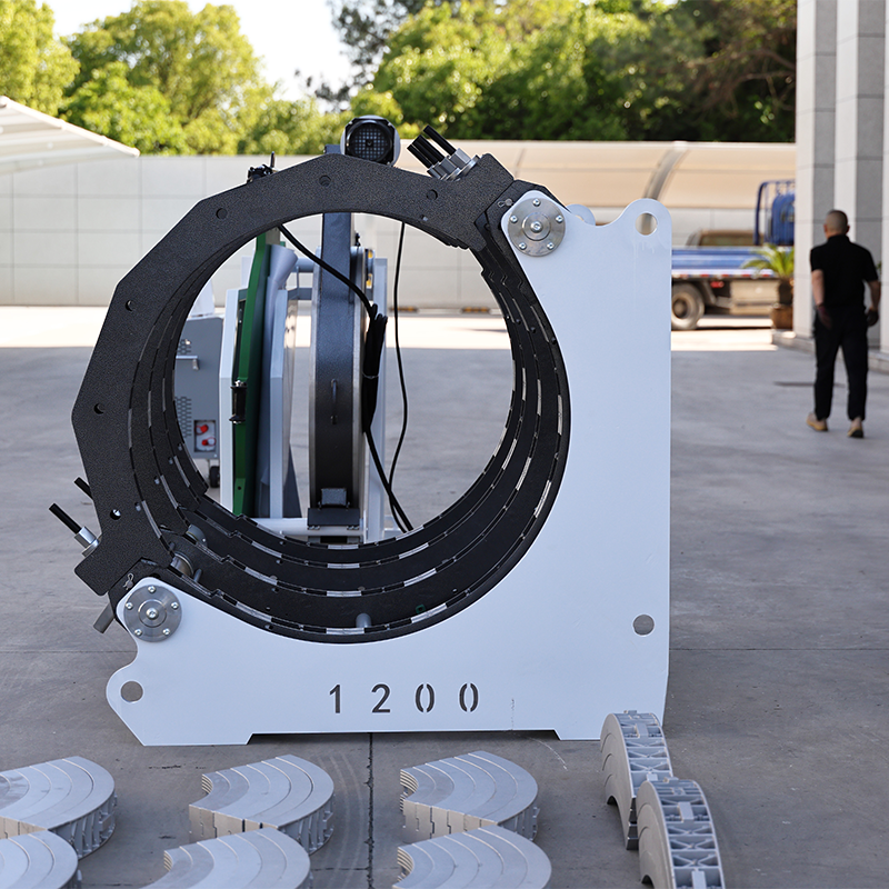 ماكينة لحام المؤخرة HDPE 1200 مم | آلة دمج الأنابيب الهيدروليكية WP1200A PRO